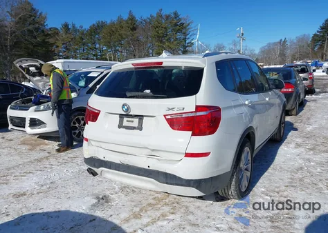 2015 BMW X3 xDrive28I из США, поврежденный, VIN 5UXWX9C50F0D51065